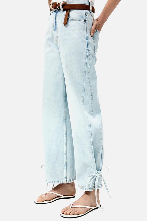 Barrel high waist ankle jeans - light denim blue