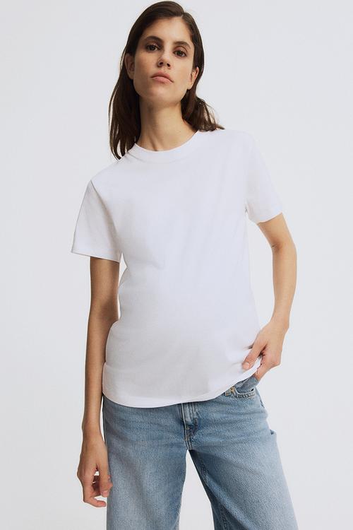Mama cotton T-shirt - white
