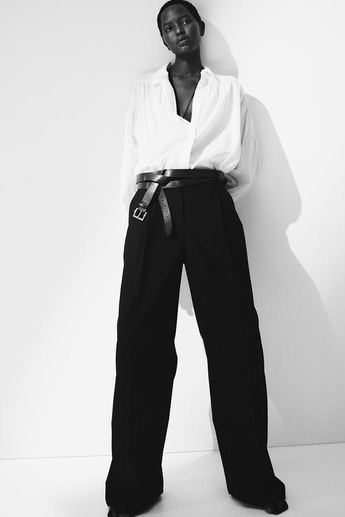 Gathered blouse - white