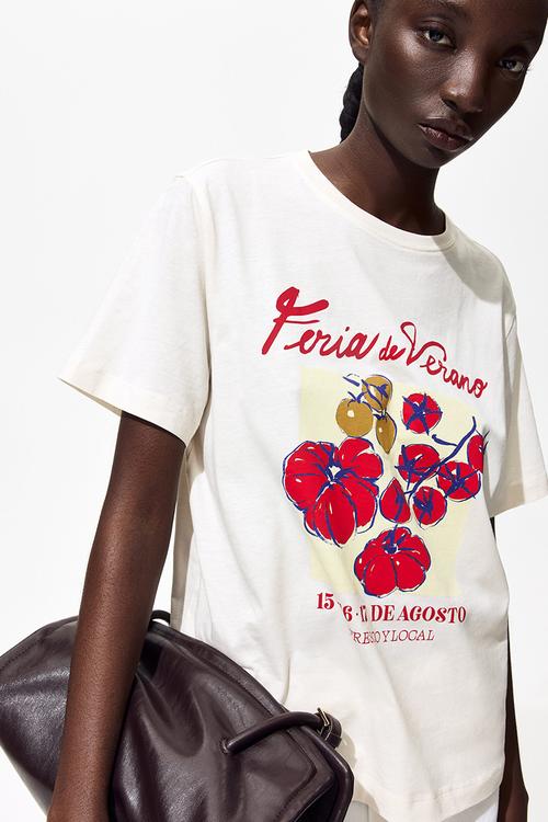 Printed t-shirt - ivory/feria de verano