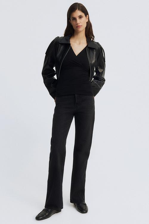 Mama nursing vest top - black