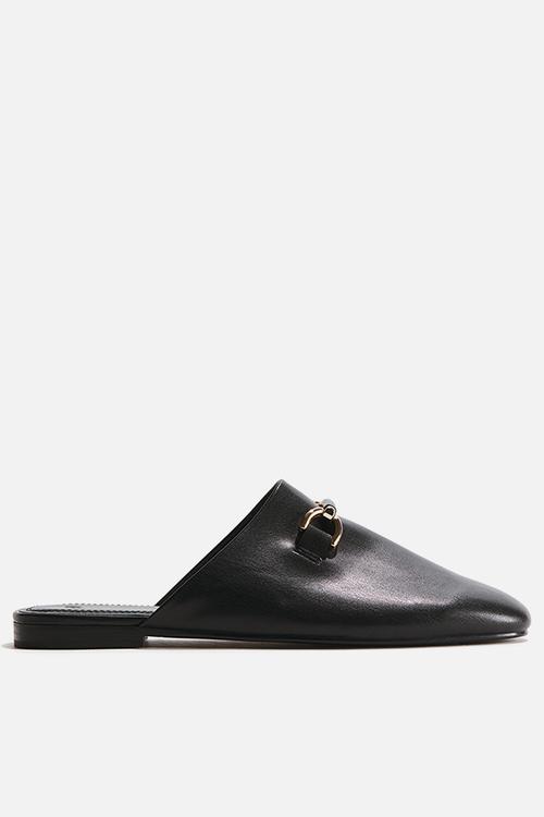 Loafer mules - black