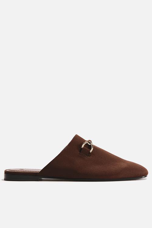 Loafer mules - dark brown