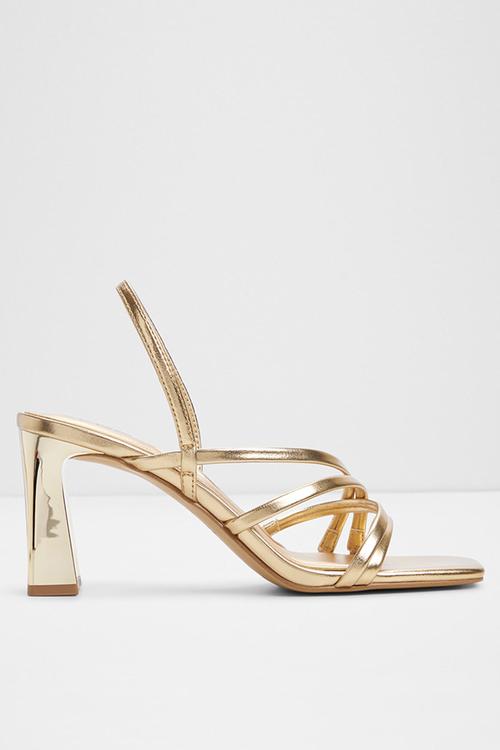 Sonali open toe slingback - gold