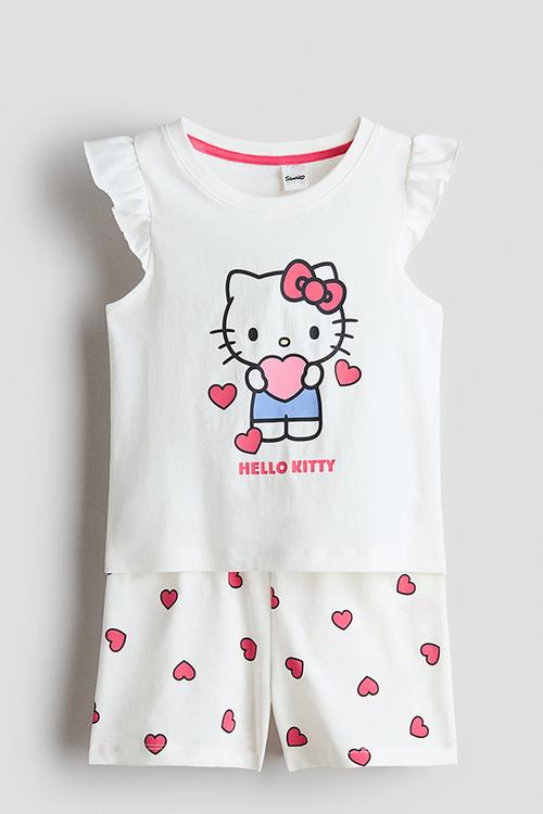 Printed pyjamas - white/hello kitty