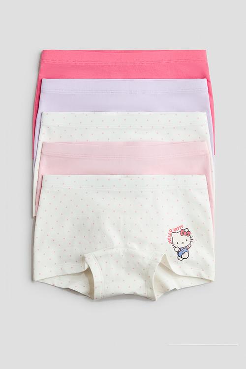5-Pack cotton boxer briefs - white/sanrio