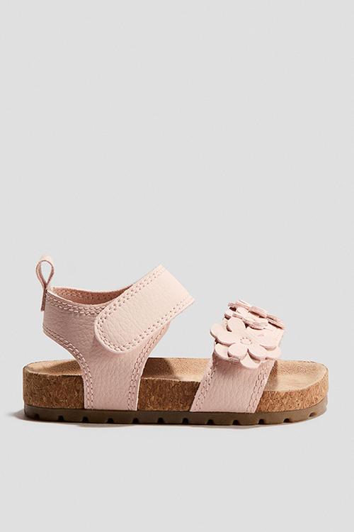 Sandals - light pink/flowers