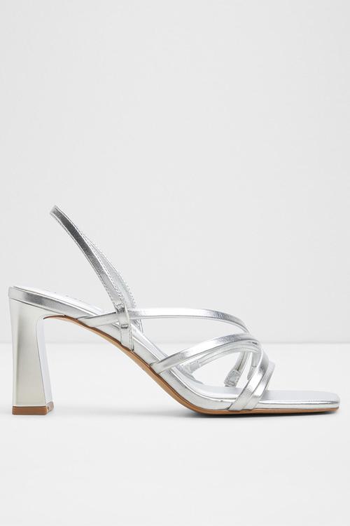 Sonali open toe slingback - silver