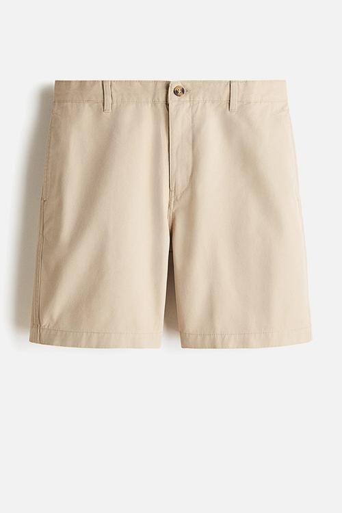 Relaxed fit chino shorts - beige