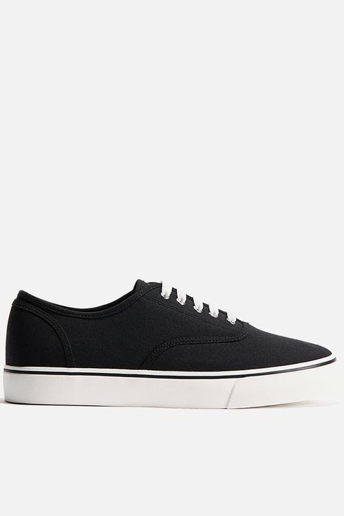 Canvas trainers - black