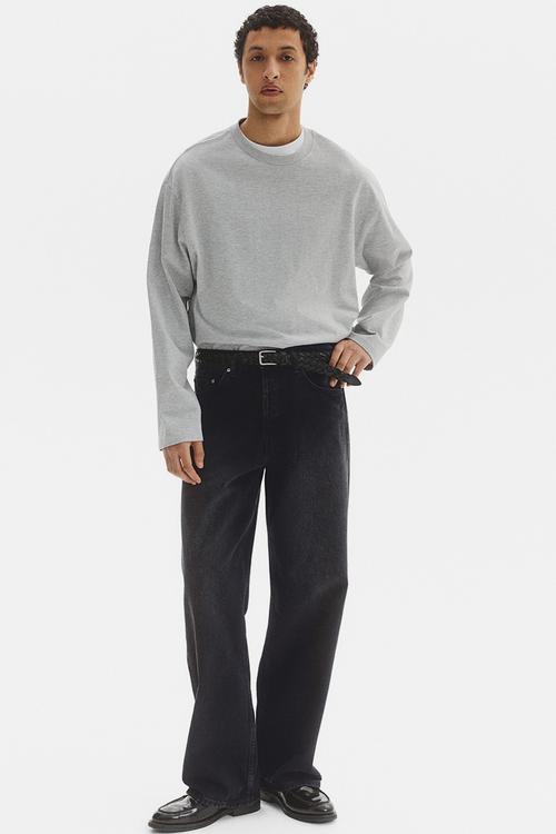 Loose jeans - denim black