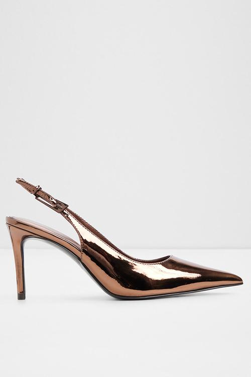Syliaah closed toe slingback - dark brown