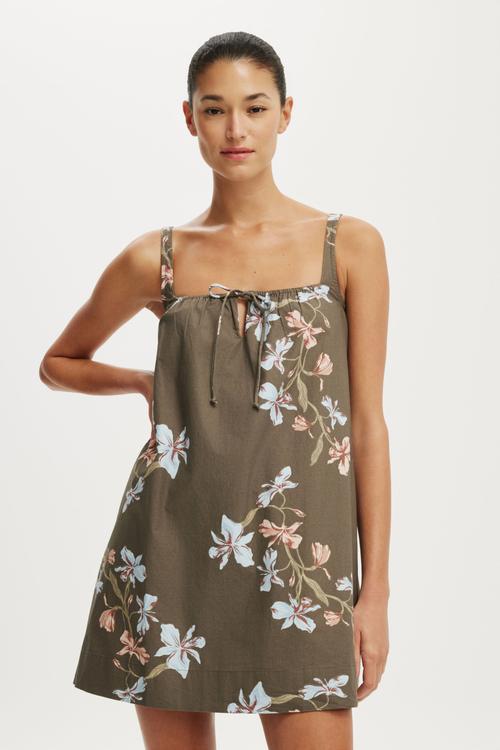 Willow Mini Dress - Isla Floral Blue
