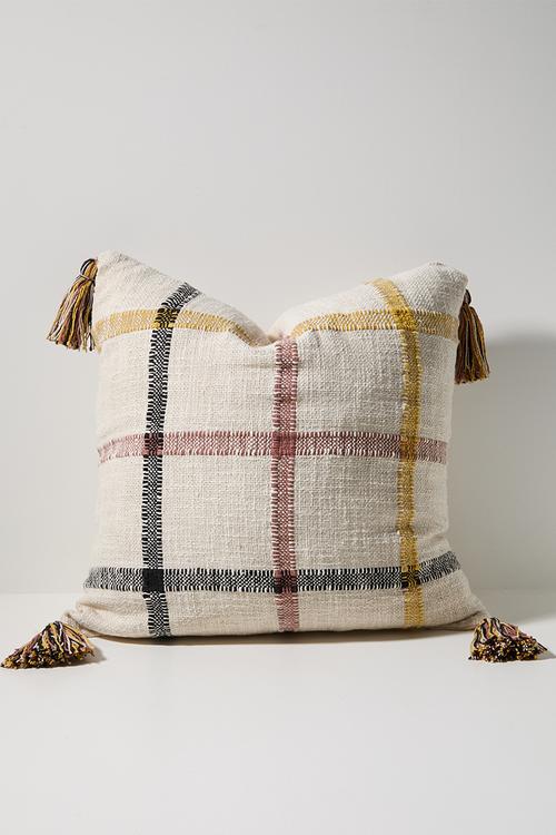 Ronan Embroidered Check Scatter - Multi