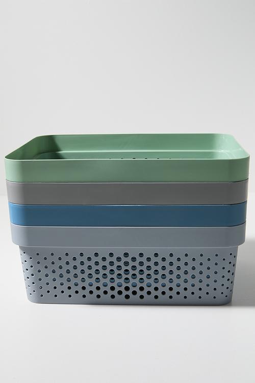 Perry Storage Basket Set Of 4 Large - Multi