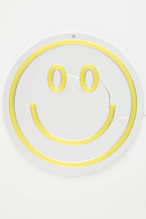 Smiley LED Light Neon - yellow