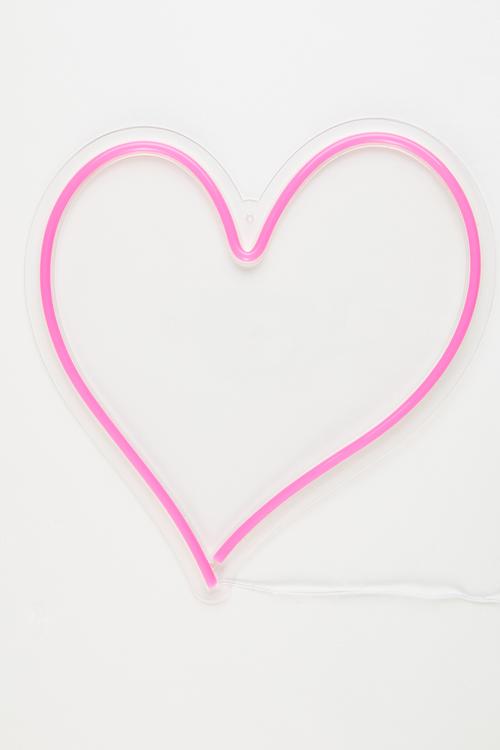 Heart LED Light Neon - pink