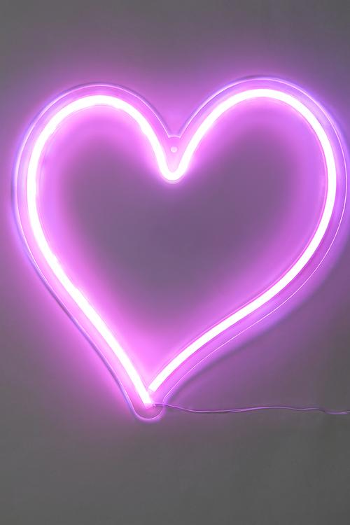 Heart LED Light Neon - pink