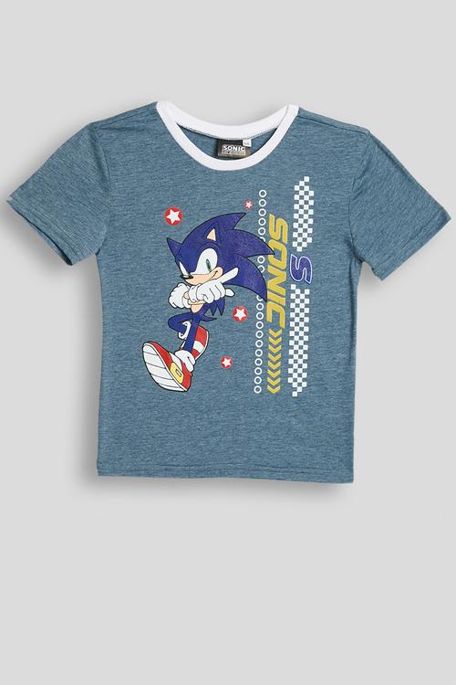 Sonic The Hedgehog tee - blue melange