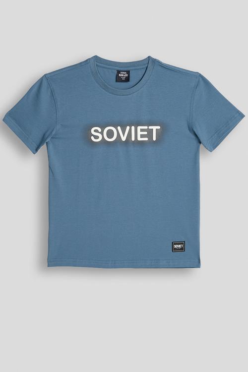 Boys s/Slv Box Fit Fashion Tee -Airforce