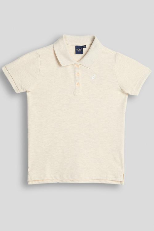 Girls Nina Short sleeve Golfer - Stone