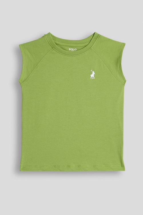 Girls Candice Raglan Sleeveless Tee - Green