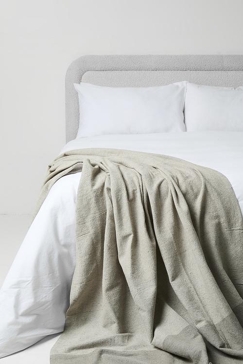 Cotton Melange Blanket - Natural