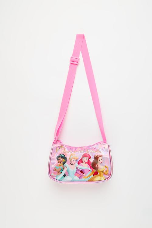 Princess Metallic Hobo Sling Bag - pink