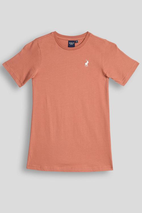 Girls Kourtney Short Sleeve T Shirt Dress - Rosewood