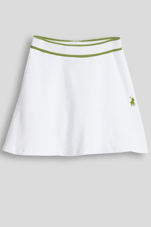 Girls Harper Skater Skirt - White