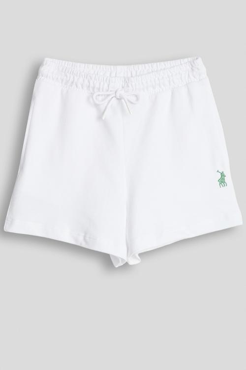 Girls Kim Printed Sport Short - White