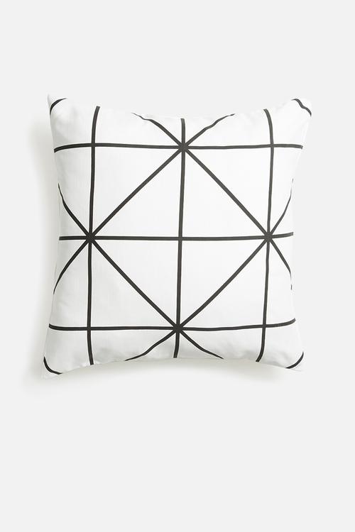 Diamond cushion cover - black
