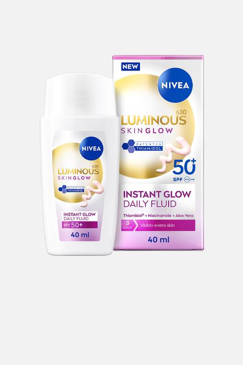 LUMINOUS630 Skin Glow Daily Face Fluid SPF50+ with Thiamidol, Niacinamide & UV Protection - 40ml