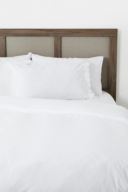 Reverie Cotton Broderie Anglaise Duvet Set
