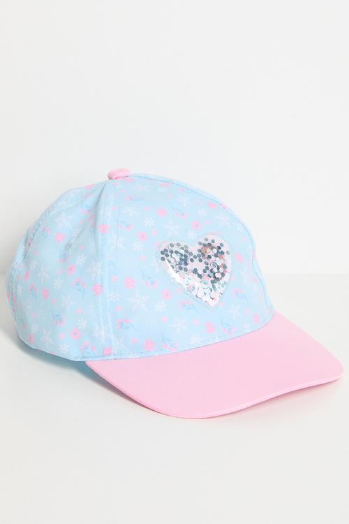 Frozen 3D Heart Cap - blue/pink