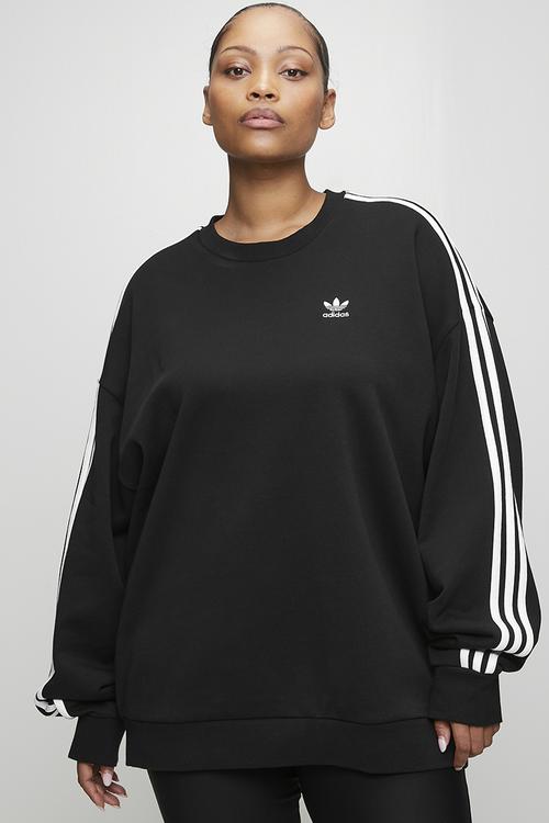 Plus 3s crew os w s26 top - black/white