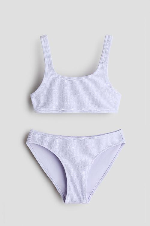 Textured bikini - lilac
