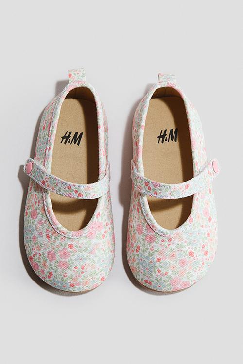 Ballet pumps - white/floral