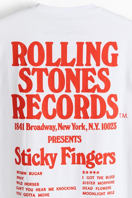 Loose fit T-shirt - white/the rolling stones