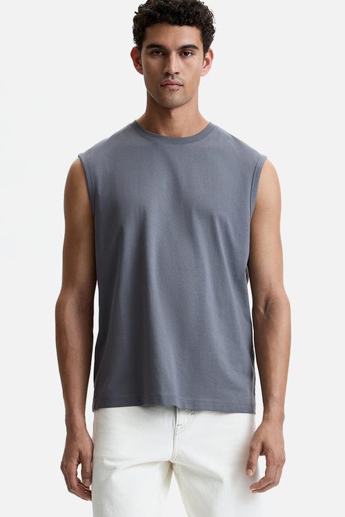 Coolmax regular fit vest top - grey