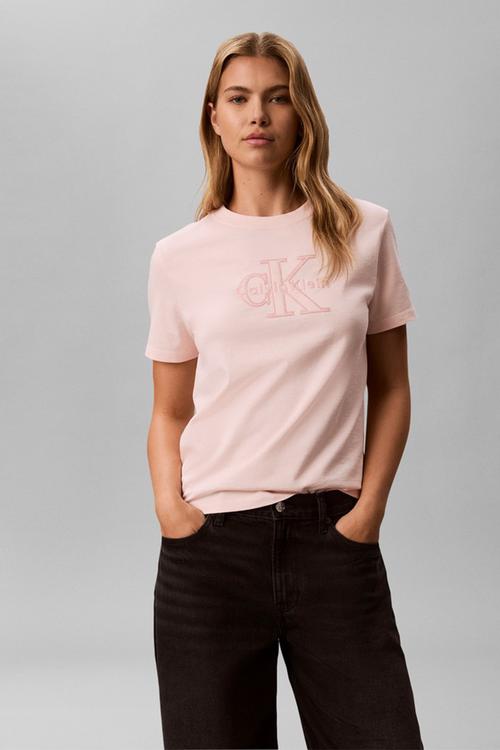 Short sleeve baby terry hero monologo tee - mangano calcite