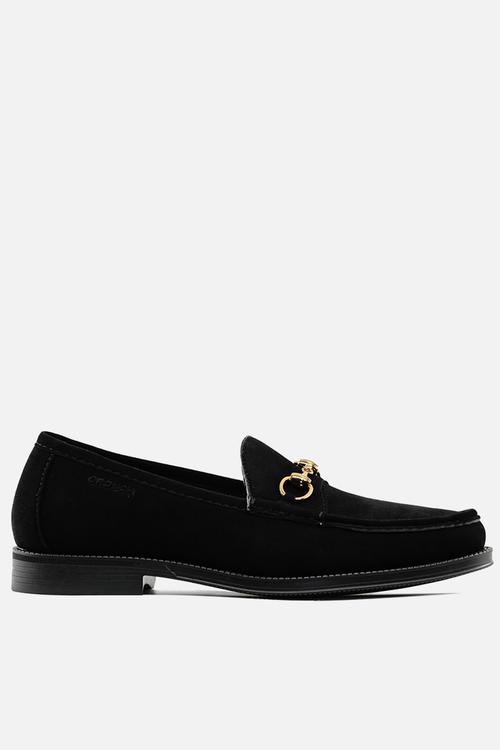 Horsebit Suede loafer - Black