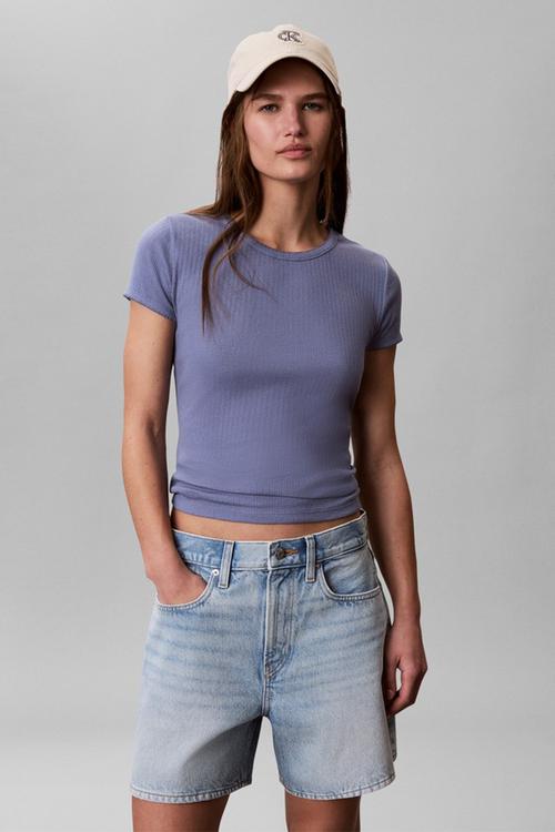 Hi rise a-line short lapis sky - lapis sky