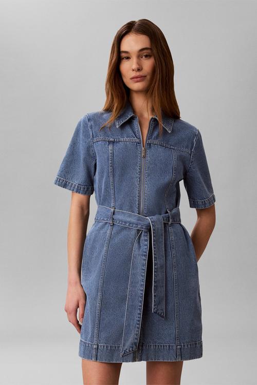 Belted shirt dress radio blues - radio blues