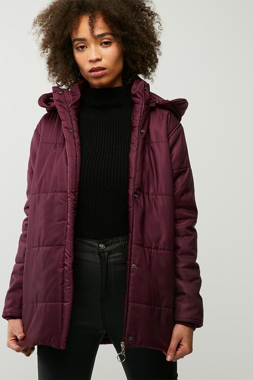 Hooded padded jacket