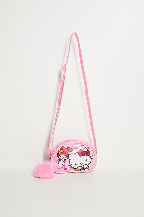 Hello Kitty & My Melody Oval Crossbody - pink