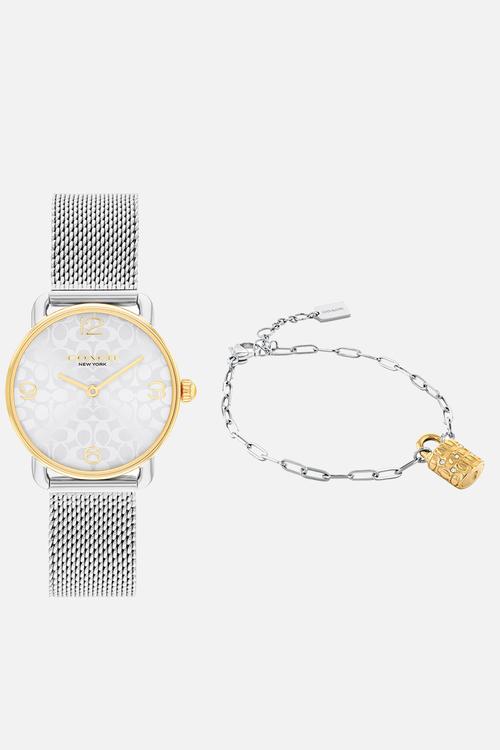 Elliot Watch & Bracelet Gift Set 14000115CH - Silver
