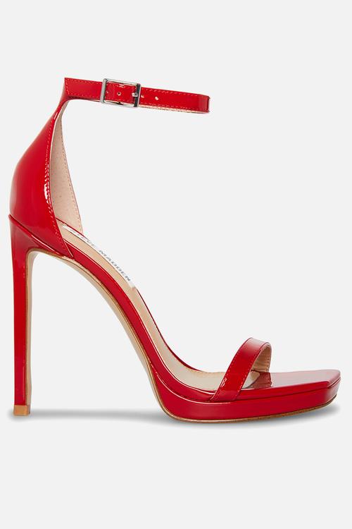 Iridessa open toe ankle strap - red patent