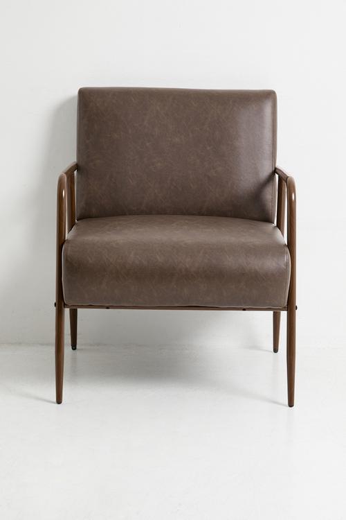 Monaco PU Occasional Chair - Biscuit