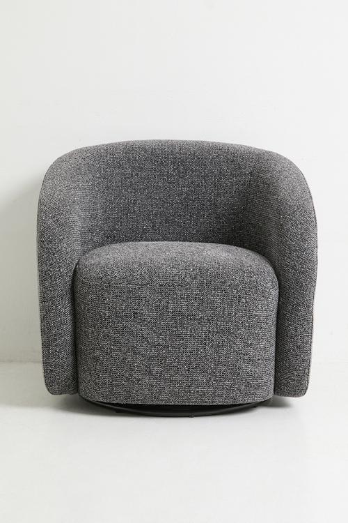 Verona Swivel Chair - Charcoal